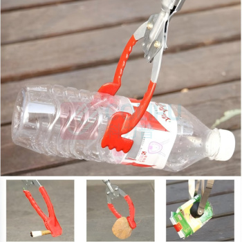 秉优 长柄环卫拾取物器垃圾钳子捡垃圾火钳保洁工具卫生夹 88cm*13cm