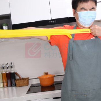 宜之选 牛筋乳胶橡胶手套 L码 4双装
