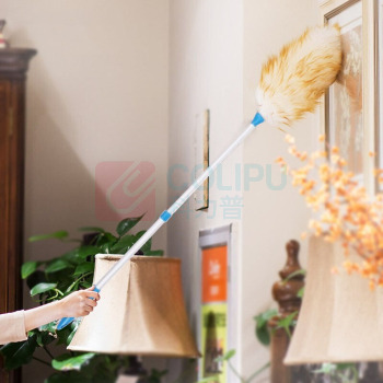 安赛瑞 伸缩羊毛掸子 710684 大号 羊毛+铝合金杆 全长约1米 毛长约35cm