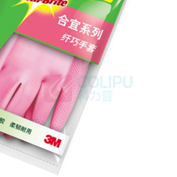 3M 思高 合宜系列纤巧手套大号 31cm*10.5cm (粉色) 48副/箱