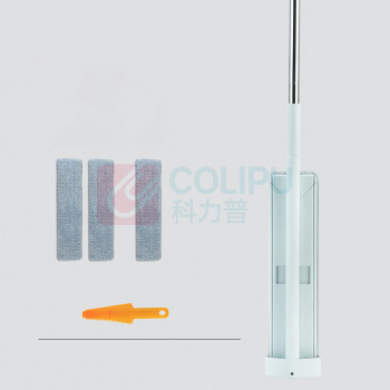 美添乐 免手洗干湿两用可旋转折叠拖把 任我行004 (奶绿3片布)