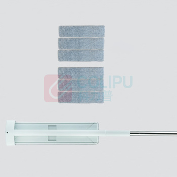 美添乐 免手洗干湿两用可旋转折叠拖把 任我行004 (奶绿6片布)