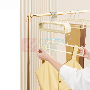 佳帮手 防滑衣架 JBS-TC-0377956024 35cm (米色) 10支/组