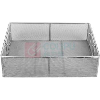 撼顿 304不锈钢清洗筐 500*400*250mm 网孔4毫米 (银色)
