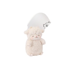 名创优品 MINISO 羊咩咩站姿毛绒玩具 18*27cm (暖白)