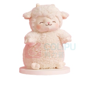 名创优品 MINISO 羊咩咩站姿毛绒玩具 18*27cm (暖白)