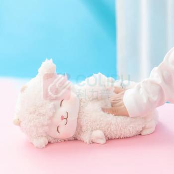名创优品 MINISO 羊咩咩站姿毛绒玩具 18*27cm (暖白)