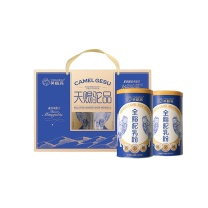 英格苏 内蒙古双峰红驼骆驼乳粉 无蔗糖中老年成人奶粉 全脂高钙驼乳奶粉 150gX2罐礼盒装