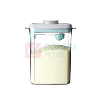 安扣 奶粉罐 2300ml 刮平款浅灰盖 (透明)