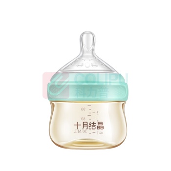 十月结晶 新生儿奶瓶宽口径 SH815 S号 90ml (绿色 PPSU) 0-3个月使用