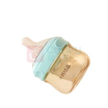 十月结晶 新生儿奶瓶宽口径 SH815 S号 90ml (绿色 PPSU) 0-3个月使用