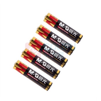 晨光 M&G 7号碱性电池 ARC92567 5粒/卡 10卡/盒 100卡/箱 可撕装