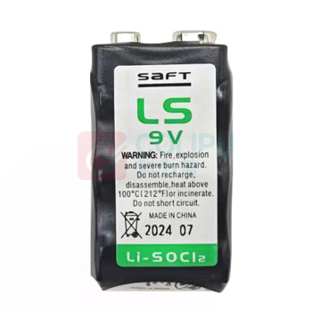 SAFT 帅福得 9V锂电池 一次性锂电池 LS 9V 1200mAh 报警器电池核电站电池定位器电池