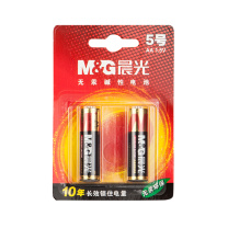 晨光 M&G 5号碱性电池 ARC92554 2节/卡 3卡/组