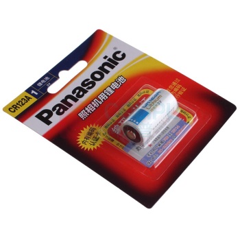 松下 Panasonic 锂电池 CR123A 3V 1节/卡 10卡/盒 10盒/箱