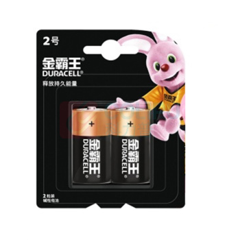 金霸王 2号碱性电池 LR14 1.5V 2节/卡 12卡/盒 2盒/箱