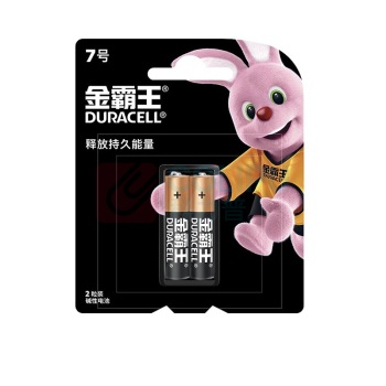 金霸王 7号碱性电池 1.5V 2节/卡 12卡/盒 16盒/箱