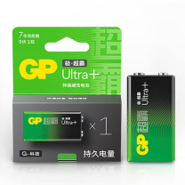 超霸 GP 碱性电池 GP1604A 9V 1节/卡 10卡/盒 12盒/箱 新老包装随机发货