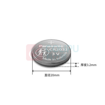 松下 Panasonic 纽扣电池 CR2032 3V 210mAh 5粒/卡 20卡/盒 6盒/箱