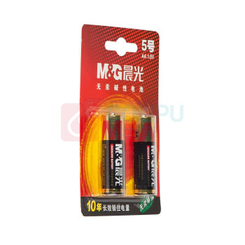 晨光 M&G 5号碱性电池 ARC92554 2节/卡 30卡/盒 240卡/箱 吸卡