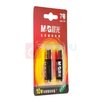 晨光 M&G 7号碱性电池 ARC92555 2节/卡 30卡/盒 240卡/箱