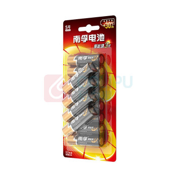 南孚 5号 碱性电池 LR6 1.5V 12节/卡 30卡/箱 聚能环4代与5代随机发货