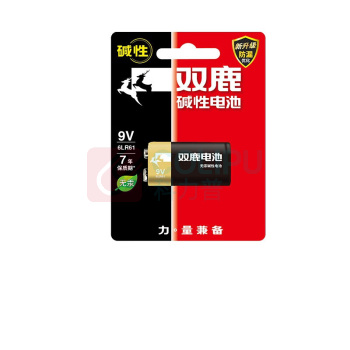 双鹿 碱性9V 电池 6LR61 1节/卡