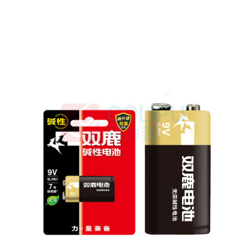 双鹿 碱性9V 电池 6LR61 1节/卡