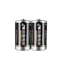 双鹿 1号碳性电池 R20S 1.5V 2节/卡 24粒/盒 12盒/箱 黑骑士
