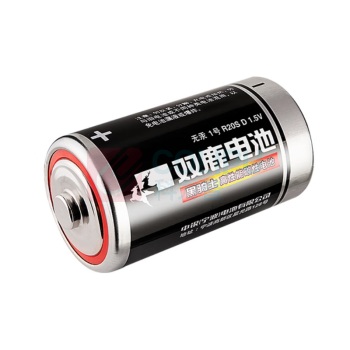 双鹿 1号碳性电池 R20S 1.5V 2节/卡 24粒/盒 12盒/箱 黑骑士