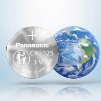 松下 Panasonic 纽扣电池 CR2025 普通装 (银色)