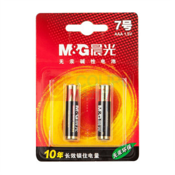 晨光 M＆G 碱性电池 ARC92555 7号 30卡/盒 