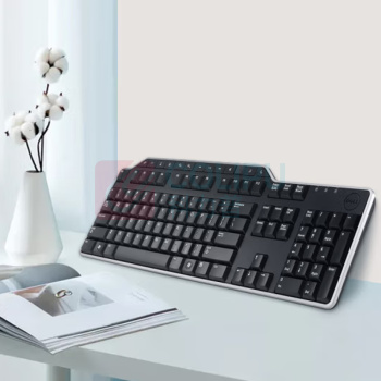 戴尔 DELL 有线办公键盘USB端口 KB522 
