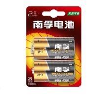 南孚 2号 碱性电池 LR14-2B 1.5V 2节/卡 12卡/盒 48卡/箱 新老包装随机发货