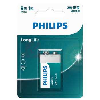 飞利浦 PHILIPS 碳性电池 9V 1节/卡