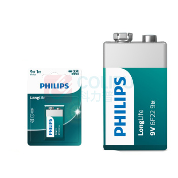 飞利浦 PHILIPS 碳性电池 9V 1节/卡