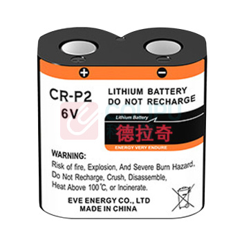德拉奇 时钟电池 CR-P2 6V 1400mah 锂电池 