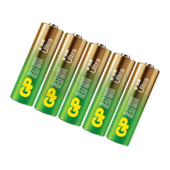 超霸 GP 5号碱性电池 LR6 1.5V 5节/卡 12卡/盒 10盒/箱 新老包装随机发货