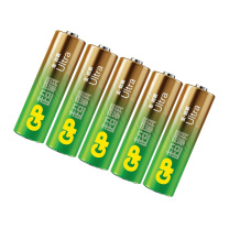 超霸 GP 5号碱性电池 LR6 1.5V 5节/卡 12卡/盒 10盒/箱 新老包装随机发货