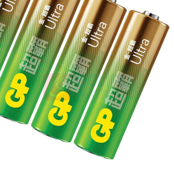 超霸 GP 5号碱性电池 LR6 1.5V 5节/卡 12卡/盒 10盒/箱 新老包装随机发货