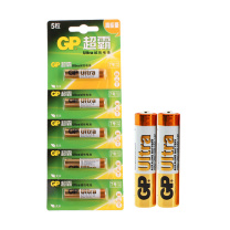 超霸 GP 7号碱性电池 LR03 1.5V 5节/卡 12卡/盒 10盒/箱 新老包装随机发货