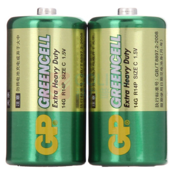 超霸 GP 2号碳性电池 1.5V 2节/卡 24节/盒 20盒/箱