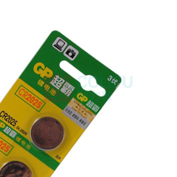 超霸 GP 纽扣锂电池 CR2025 3V 5粒/卡 10卡/盒 24盒/箱 新老包装随机发货