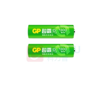 超霸 GP 充电电池 5号 1.2V 1300mAh 2节/卡 10卡/盒 8盒/箱