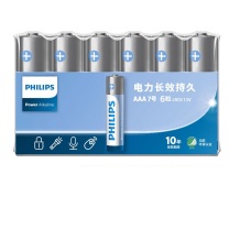 飞利浦 PHILIPS 7号碱性电池 6节/卡