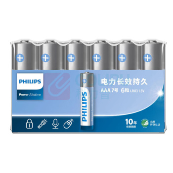 飞利浦 PHILIPS 7号碱性电池 6节/卡