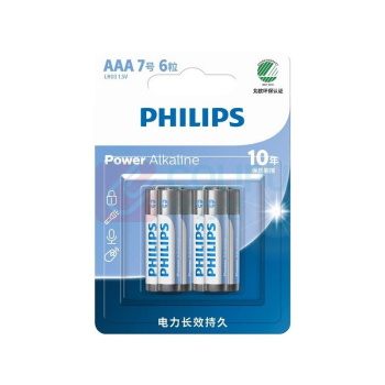 飞利浦 PHILIPS 7号碱性电池 6节/卡
