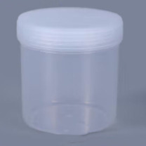 铸固 ZHUGU 密封罐 塑料罐螺旋罐广口软膜塑料瓶油墨罐包装罐 300ml (透明)