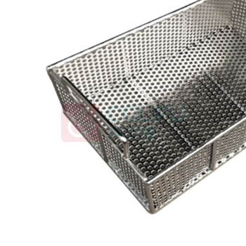 润宏工品 冲孔网筐 50*30*20cm 6毫米钢筋 (银色)