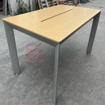创匠 置物桌 3000*1000*900MM 油漆面板,1.2MM冷轧板喷粉,密度板,木皮烤漆